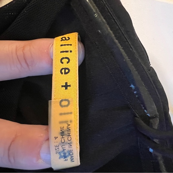 Alicia + Olivia Strapless black midi dress - Picture 2 of 3